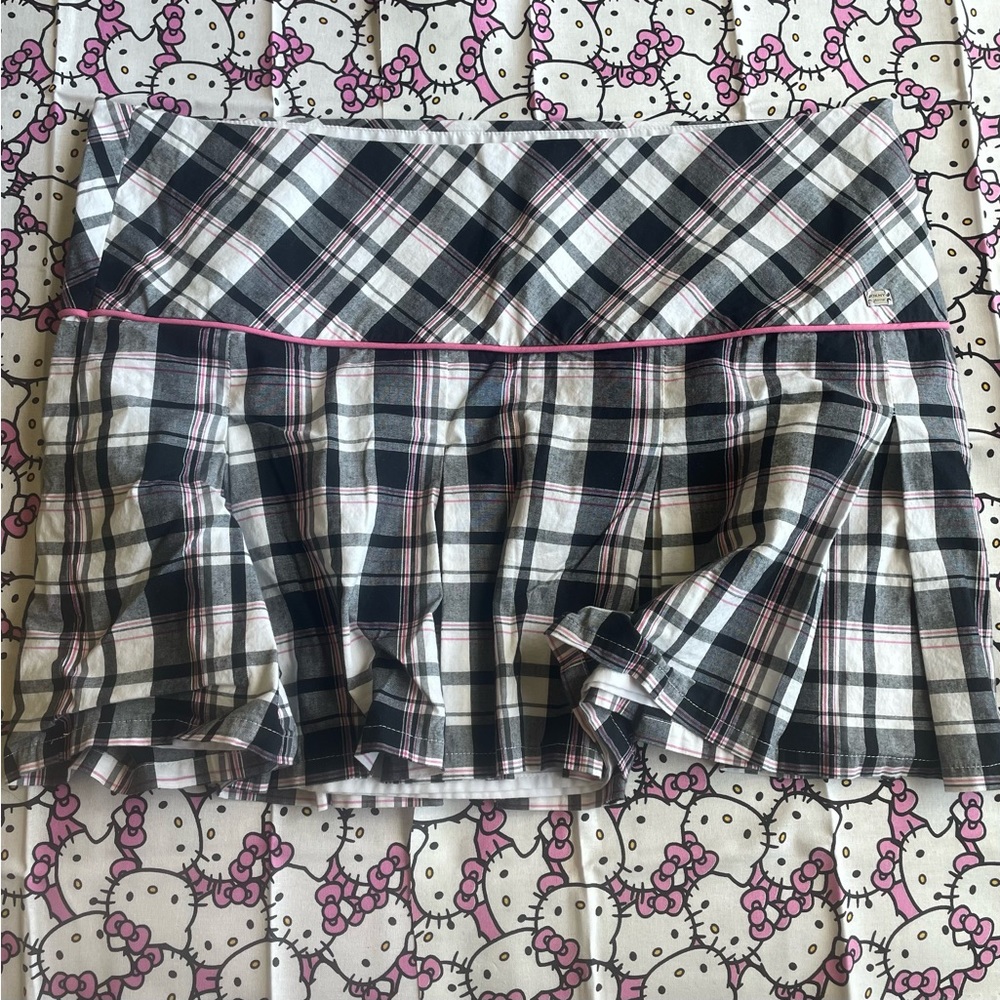 dkny pleated mini skirt